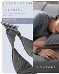 Pulseira BRG de aço inoxidável compatível com Apple Watch de 38 mm 40 mm 41 mm 42 mm 44 mm 45 mm 49 mm, pulseira de substituição com fecho magnético para iWatch Series Ultra 1/2 SE 9 8 7 6 5 4 3 2 1 - imagem 5