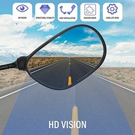 Espelho Retrovisor Universal 360° para Guidão de Moto e Quadriciclo - Visão Ampla e Segura - imagem 3