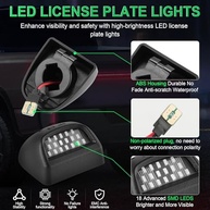 Luz de Placa LED LivTee: Iluminação Superior para Chevy Silverado, Tahoe, GMC Sierra e Cadillac Escalade - imagem 4
