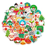 Adesivos Temáticos de Natal - 100 Peças com Papai Noel, Árvores e Mais | Decoração DIY para Férias - imagem 1