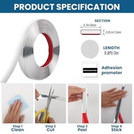 Fita Espelhada Autoadesiva 3M - Acabamento Refinado para Decoração de Parede e Ambientes - imagem 4