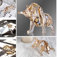 Estátua de Cristal Feng Shui Touro da Riqueza - Decoração de Mesa e Escritório com Simbolismo de Prosperidade - imagem 4