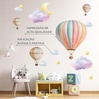 Adesivo Balão Infantil Lavável e Seguro para Decoração de Quarto - Design Criativo para Crianças - imagem 4