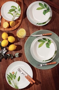 Prato Raso Tramontina Graziela em Porcelana Decorada 25 cm - Alta Qualidade e Estilo - imagem 3