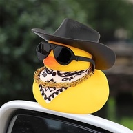 Pato de Borracha Decorativo para Carro: Charme e Diversão no Painel - imagem 3
