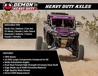 Eixo Traseiro Reforçado DEMON para Polaris RZR 1000 / RZR XP Turbo - Performance e Durabilidade Imbatíveis - imagem 3