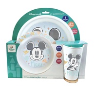 Kit Alimentação Mickey Mouse 3 Peças Dermiwil - Seguro, Divertido e Livre de BPA - imagem 1
