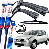 Kit Palhetas Limpador Parabrisa Bosch Aerofit Dianteiro + Traseiro Sandero 2007-2014 - imagem 2