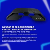 Difusor Direcionador Ar Condicionado Central VW UP Premium - Distribuição Uniforme de Ar - imagem 3