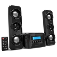 Sistema de Som Philco Compacto: Rádio FM Digital, Bluetooth, CD e USB | Preto Elegante - imagem 1