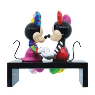Estatueta Disney Britto Mickey e Minnie Amor no Banco do Parque - 16 cm - Coleção Exclusiva - imagem 5