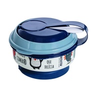 Porta Papinha com Amassador Monstrinho - Praticidade e Diversão na Alimentação do Bebê - imagem 1