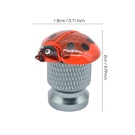 Pacote 4 Tampas Válvula Pneu Joaninha Artesanal Schrader - Toque Divertido para Carro e Bike! - imagem 3