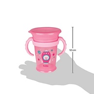 Copo de Treinamento 360º com Alça da Buba - Rosa | Seguro, Divertido e Livre de BPA - imagem 4