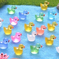 18 Estatuetas de Pato Miniatura que Brilham no Escuro - 6 Cores para Decoração DIY e Jardins de Fadas - imagem 2