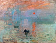 Impressão em Canvas do Nascer do Sol de Claude Monet - 75x96cm | Arte de Museu com Qualidade Giclée - imagem 1