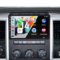 Central Multimídia Android 10.1" QLED para Dodge RAM 1500/2500/3500 (2009-2012) - 8GB RAM + 128GB ROM, Wi-Fi 5GHz, Carplay/Android Auto Sem Fio + Câmera Grátis - imagem 2