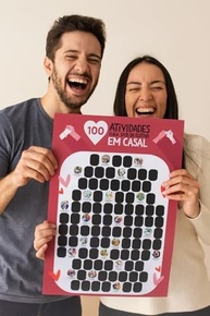 Poster Raspadinha Casal - 100 Atividades para Vida a Dois - Presente Romântico - imagem 3