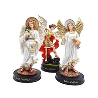 Imagem em Resina dos Três Arcanjos: São Miguel, Gabriel e Rafael - 20 cm | Acabamento Premium e Pintura Manual - imagem 3