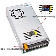 Fonte de Alimentação 48V DROK: Potência Ajustável 110V/220V AC para 0-48V DC 10A 480W - Ideal para Diversos Dispositivos - imagem 3