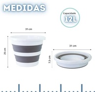Balde Retrátil Dobrável 10L - Portátil e Versátil para Pets, Limpeza e Atividades Externas - imagem 3