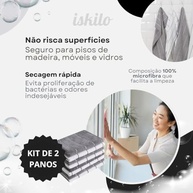 Panão de Chão Microfibra ISKILO 2 - 80x50cm - Super Absorvente e Durável (Cores Sortidas) - imagem 5