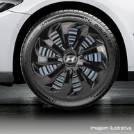 Jogo 4 Calotas Esportivas Velox Aro 14 Preto Brilhante para Hyundai HB20 Hatch e HB20S Sedan - imagem 3