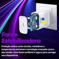 Carregador Turbo 5.0A Tipo-C p/ iPhone 16/15 Series & Android - Super Rápido e Seguro - imagem 5