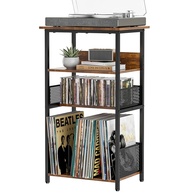 Huxitocan: Suporte Elegante para Toca-Discos com Armazenamento Amplo para Vinil e CDs - imagem 1