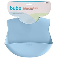 Buba Babador Pega Migalhas em Silicone Azul - Proteção e Estilo para Bebês - imagem 5