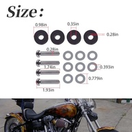 Kit Ferragens Para-brisa Harley Davidson FLSTC/FLS 1986-2017 - Fixação Segura e Fácil Instalação - imagem 4