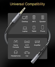 BlueRigger Cabo Extensor de Áudio 3.5mm (15m) - Som Hi-Fi e Conexão Ampliada - imagem 4
