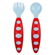 Kit Talheres Infantis Antiderrapante com Design Ergonômico - Seguro e Colorido para Introdução Alimentar - imagem 2