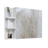 Espelheira Suspensa Iris com Porta para Banheiro e Closet - Design Moderno e Organização Inteligente - imagem 2