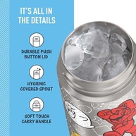 Garrafa THERMOS FUNTAINER Mario 473ml - Aço Inox com Isolamento a Vácuo e Bico Ergonômico - imagem 4