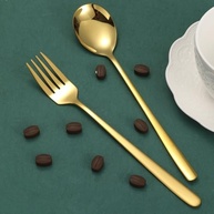 Conjunto de Talheres Dourados em Aço Inoxidável - Design Sofisticado e Resistente - imagem 5