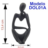Pensador Estatueta Decorativa em Resina - Ornamento Elegante e Inspirador para Ambientes Modernos - imagem 3