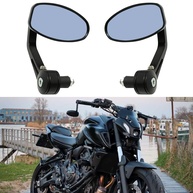 Espelhos Laterais Universais Pretos para Moto: Visão Clara e Estilo Esportivo - imagem 1
