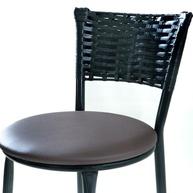 BANQUETA ALTA ENCAPADA MARROM - Estilo e Conforto para Cozinha, Bar e Área Gourmet - imagem 5
