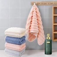 Toalhas de Mão de Microfibra Coral Macio 30x61cm - Ultra Absorventes e Leves com Alça - imagem 1