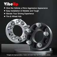 VibeUp Adaptadores de Roda 5.1cm 8x6.5 M14x1.5 para Hummer H2, Silverado, Sierra e Mais - imagem 5