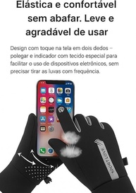 Luvas Térmicas para Motociclista: Proteção Impermeável e Touch Screen para o Frio - imagem 4