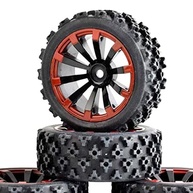 Pacote 4 Pneus WLtoys 65mm Borracha para 144001 e 124018 - Off-Road e On-Road - imagem 4