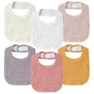 GLLQUEN BABY Babadores de musselina para meninos e meninas, pacote com 8, babadores ajustáveis para babar e dentição babadores bandana de algodão - imagem 2