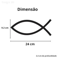 Estatueta Peixe Decorativo com Simbolismo Religioso - Design Elegante para Casa e Ambientes Sagrados - imagem 2