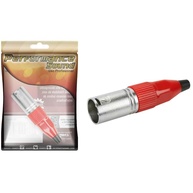 Plug Cannon Macho Performance Sound Prime Vermelho - Conexão Profissional e Segura - imagem 1