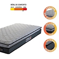 Colchão Solteiro Hellen Millenium D33 Pillow Top 88x188x19cm - Conforto e Durabilidade com Design Moderno - imagem 4