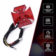 Luz de Freio Traseira LED Universal: Alto Brilho, Seta e Placa Integrados - imagem 4