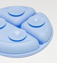 Prato em Silicone com Divisória e Ventosa Twibex - Seguro, Colorido e Antideslizante - imagem 4