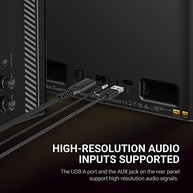 Caixa de Som Bluetooth Edifier QD35 40W RMS - Som Hi-Res e Design Moderno (Preta) - imagem 4